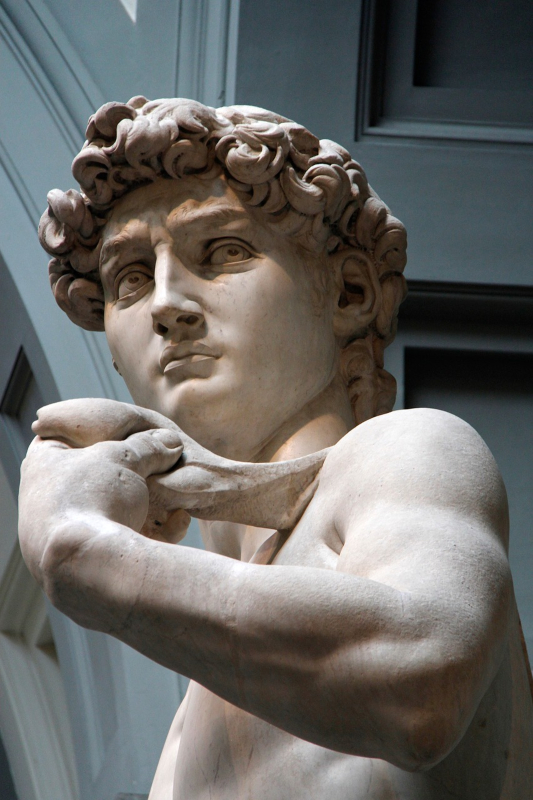 Detalle de la escultura de Michelangelo