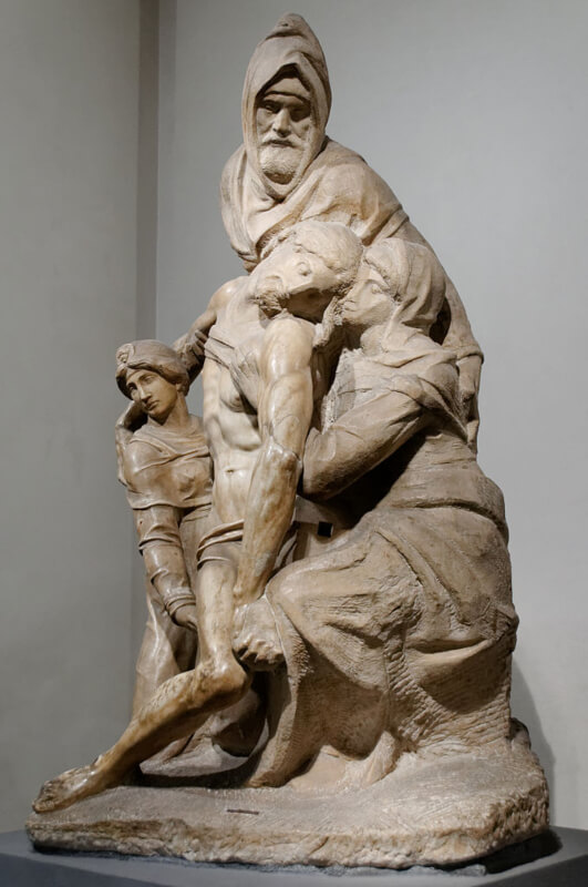 Piedad Bandini de Miguel Ángel autorretrato escultura