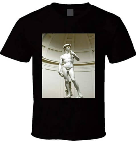 Camisetas del David de Michelangelo