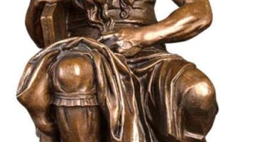 Moisés de Michelangelo LOSAYM en bronce
