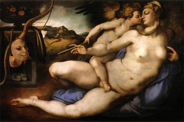 Venus y Cupido Pontormo Michelangelo