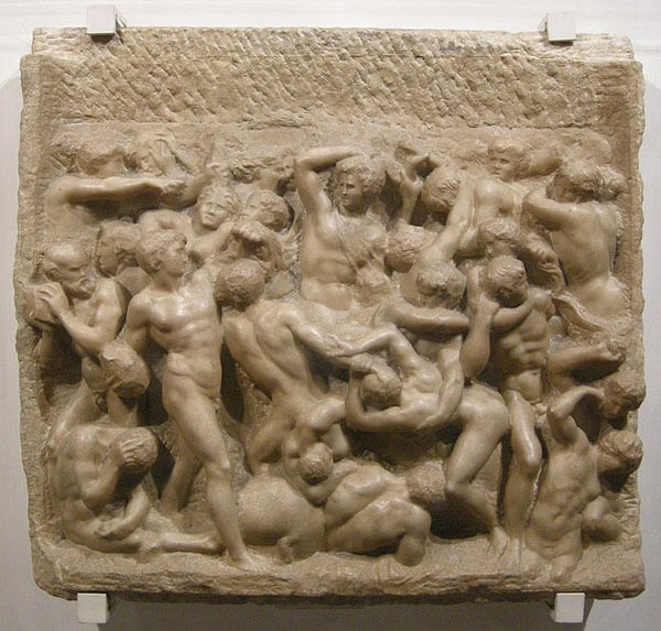 Batalla de los centauros relieve Miguel Ángel Buonarroti
