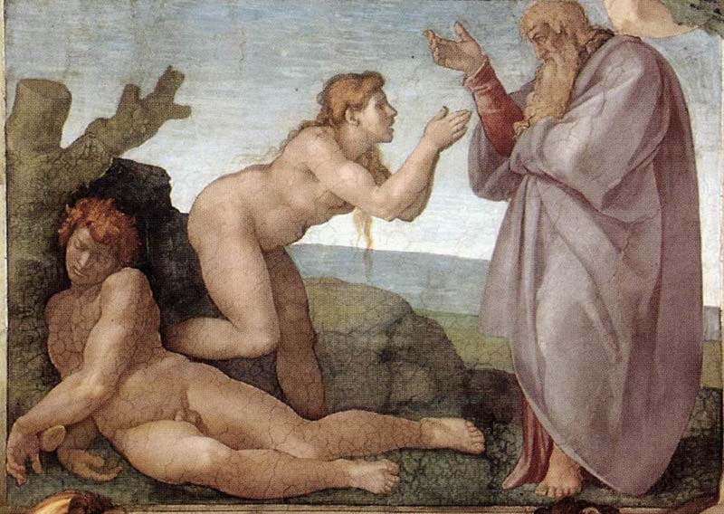 Creación de Eva Capilla Sixtina Michelangelo Buonarroti Vaticano