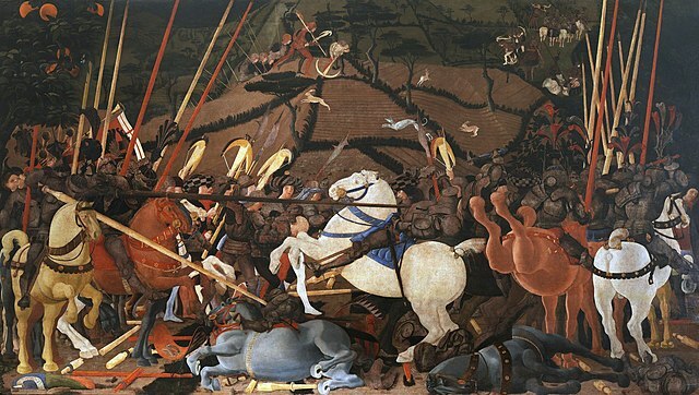 Batalla de San Romano Paolo Uccello Uffizi Florencia