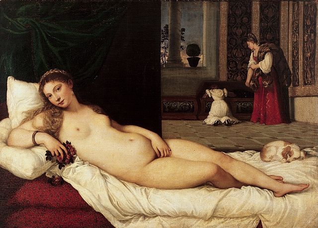 Venus de Urbino Tiziano Galleria Uffizi Florencia
