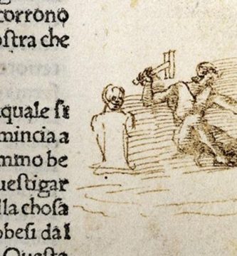 Miguel Angel dibujado Divina Comedia Dante